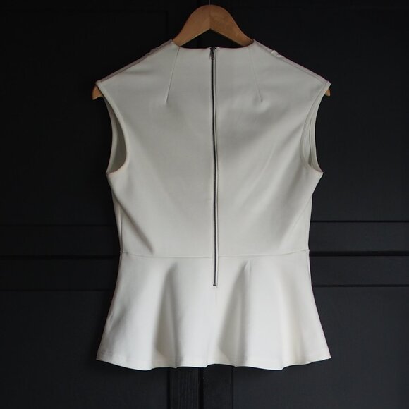 Industry 212 | Sleeveless Cowl Neck Peplum Ponte Knit Top - Picture 5 of 5